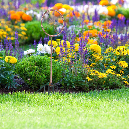 Garden sprinkler with dragonfly