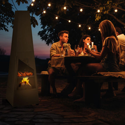 Garden stove with grill function