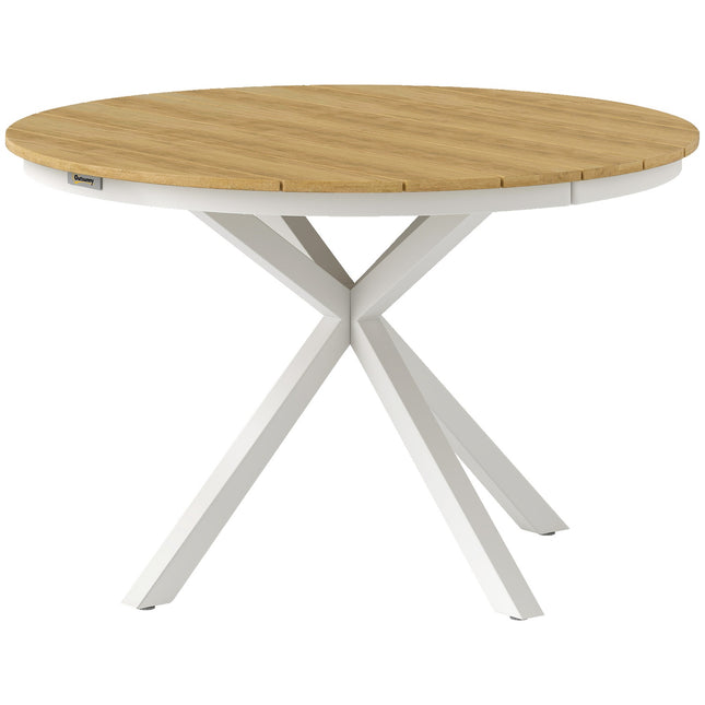 Around 118cm weatherproof aluminum garden table