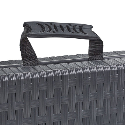 Garden table in gray rattan look