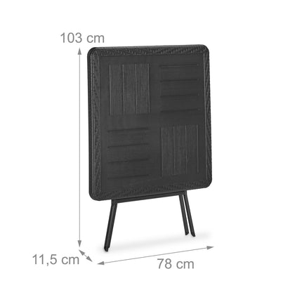 Garden table in wooden look