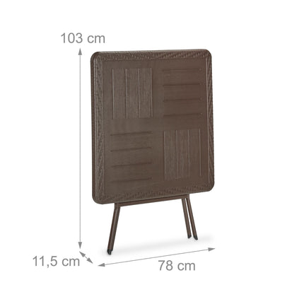 Garden table in wooden look