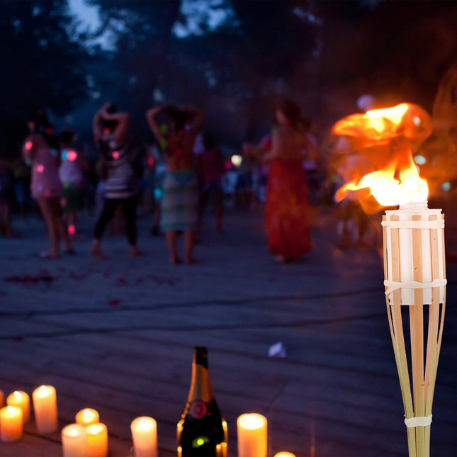 Garden torches bamboo 16-pack