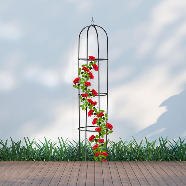 Garden trellis metal with lace