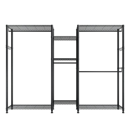 Garment Rack, 7-Tier Steel Closet Organizer, 4 Rods