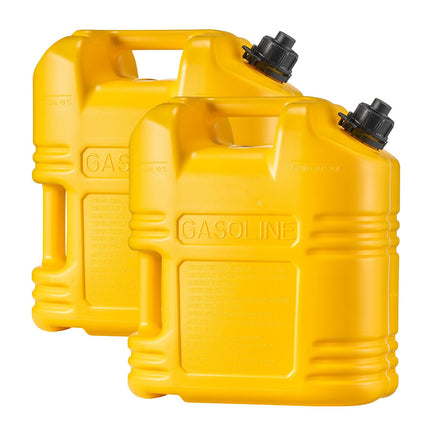 Gas Can 19L 2-Pack with Spout and Clear Scale