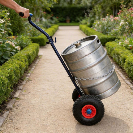 Gas Cylinder Trolley with Handle & Safety Chain