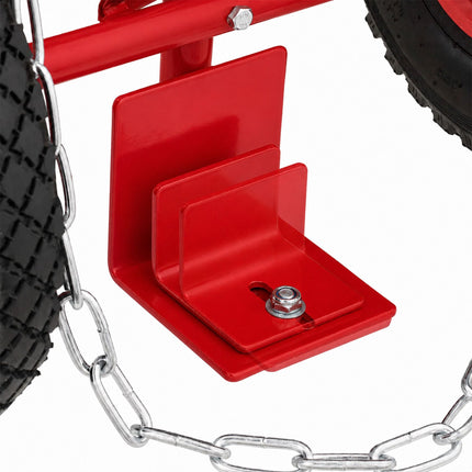 Gas Cylinder Trolley with Handle & Safety Chain