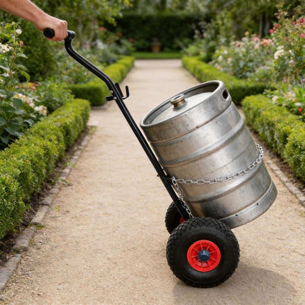 Gas Cylinder Trolley with Handle and Safety Chain