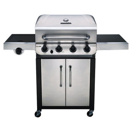 Gas Grill, 4+1 Burners, Side Burner, Cast Iron Grates