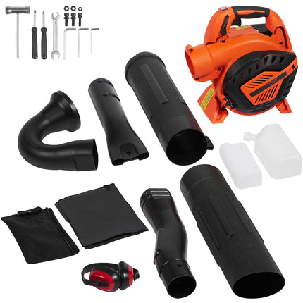Gas Leaf Blower Vacuum, 26cc 2-Cycle, 425 CFM