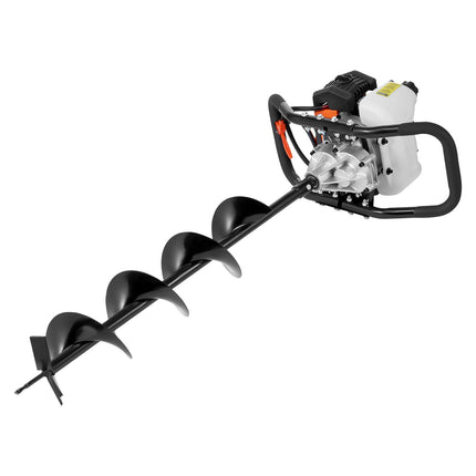 Gas-Powered Post Hole Digger, 52cc with 6 and 10 in Bits