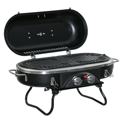 Gas grill 2.34 KW with thermometer and two burners