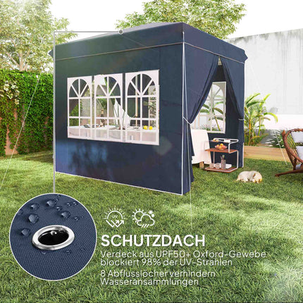 Pop-Up Gazebo, 2.5x2.5m, water-repellent, UV 50+
