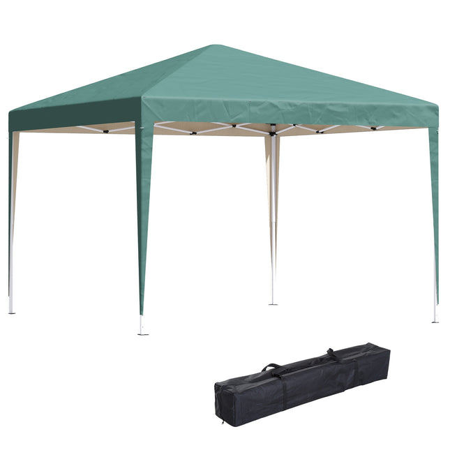 Vouwpaviljoen 2,95X2,95M Vouwpaviljoen Uv-Bescherming Opvouwbaar Staal Oxford Groen