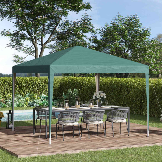 Vouwpaviljoen 2,95X2,95M Vouwpaviljoen Uv-Bescherming Opvouwbaar Staal Oxford Groen