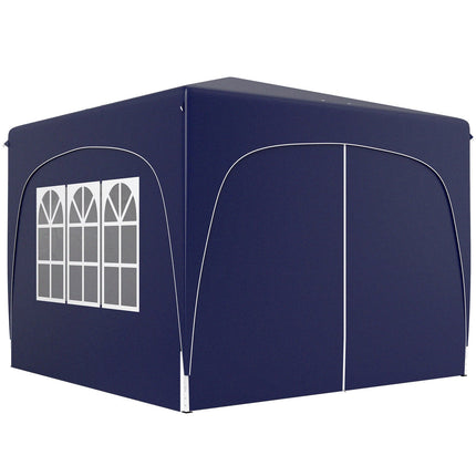 3x3m weatherproof Pop-Up Gazebo, UV50+, Dark blue