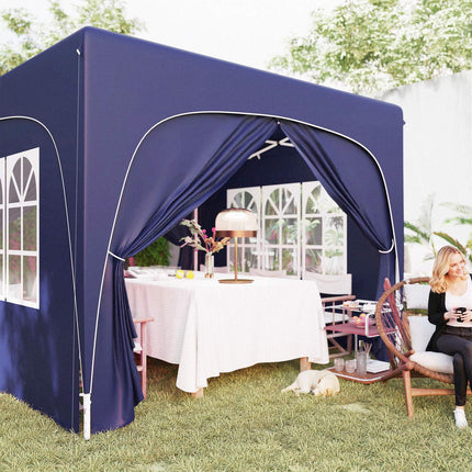 3x3m weatherproof Pop-Up Gazebo, UV50+, Dark blue