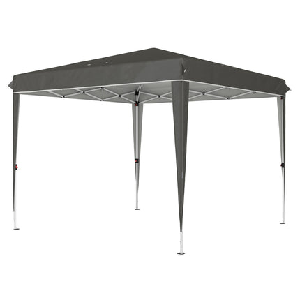 3x3m Dark Gray Water Repellent Pop-Up Gazebo, UV 50+