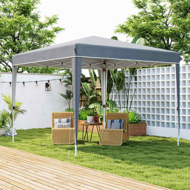 Paviljoen 3x3m, waterafstotend, stabiel, winterbestendig vouwpaviljoen, UV-bescherming 50+, opvouwbare partytent, tuintent met tas, tuinpaviljoen voor op de camping, tuin, lichtgrijs