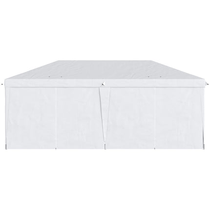 Collapsible garden pavilion with side walls and UV protection
