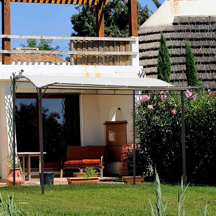 Garden gazebo with UV protection, steel & polyester 3x2.5m