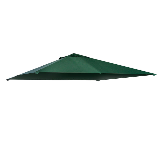 Green polyester gazebo roof replacement, 2.98 x 2.95 M