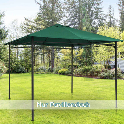 Green polyester gazebo roof replacement, 2.98 x 2.95 M