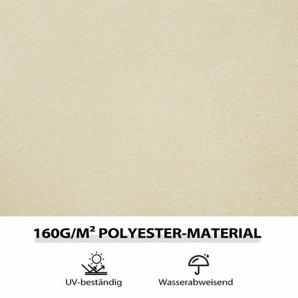 Gazebo Side Panels, 4 Pack, 3x3m, Cream, UV & Water Resistant