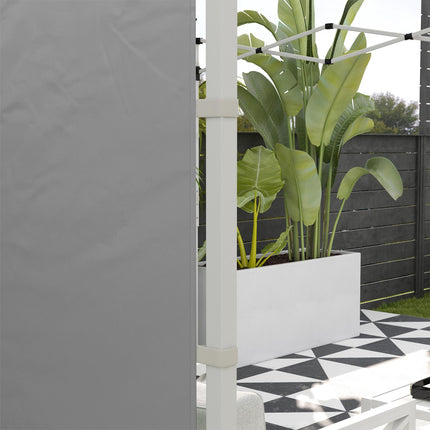 Gazebo Side Panels Set for 3x3m or 3x6m, Light Grey