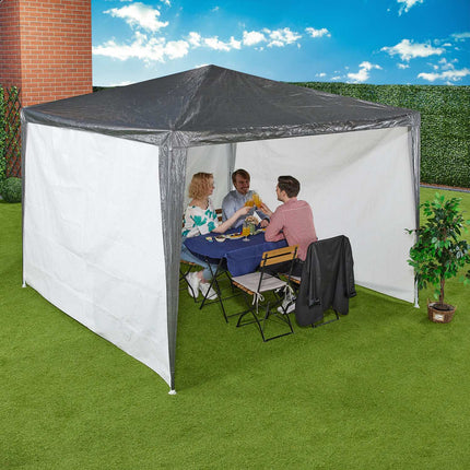 Gazebo Side Panels Set of 3, Weatherproof PE Fabric