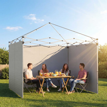 Gazebo Side Walls Set, 3x3m, UPF 50+ Oxford Fabric