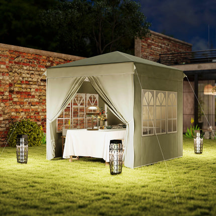 Pop-Up Gazebo 2.5x2.5m UV 50+ water repellent cream