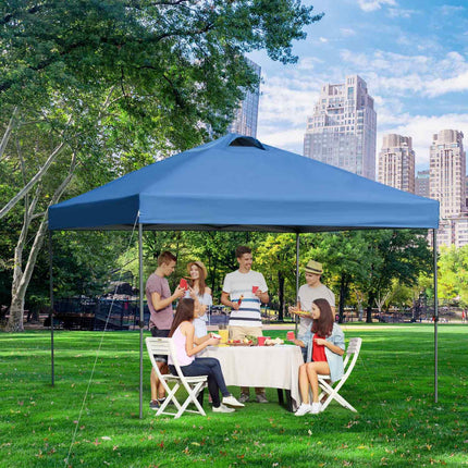Pop-up folding gazebo 3x3m, Waterproof, Winterproof, Blue