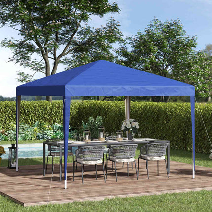 Blue Pop-Up Gazebo, 3x3m, water repellent & UV protection