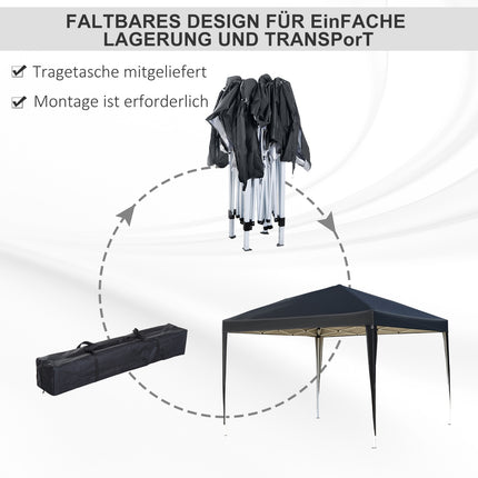 Pop-up gazebo, 3x3m, water-repellent, winter-proof, UV protection