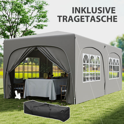 Pop-Up Gazebo 3x6m, water-repellent, UV 50+, foldable