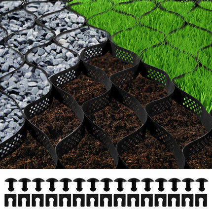 Geocell Ground Grid 3in HDPE, 237.5 Sq Ft Coverage