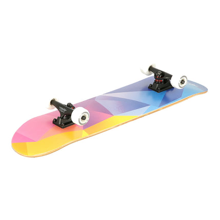 Geometric Skateboard, Durable Deck, Nonslip Grip