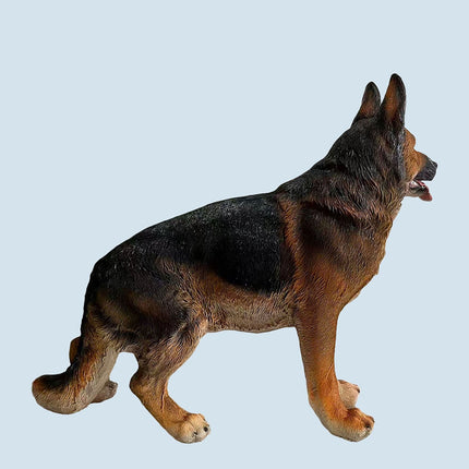 German Shepherd Garden Statue, Polyresin, 114 cm