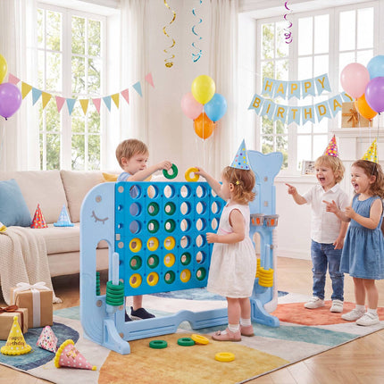 Giant 4-in-1 Connect Game Set with Ring Toss, Blue