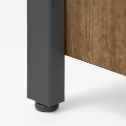 Glass-Door Kitchen Sideboard, Adjustable Shelves