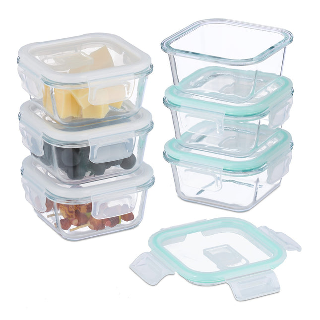 Glass Food Storage Containers with Airtight Lids