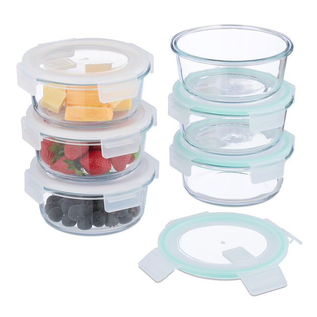 Glass Food Storage Containers with Airtight Lids