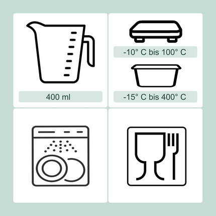 Glass Food Storage Containers with Airtight Lids, Set of 3