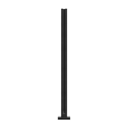 Glass Railing Post Clamp, 37.4 In, For 10–12mm Glass