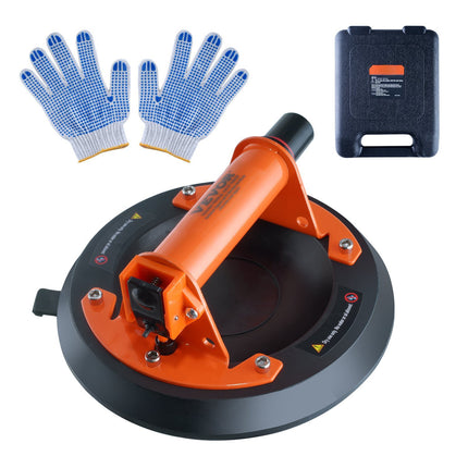 Glass Suction Cup Lifter, 8 In, 279 kg, ABS Handle Case