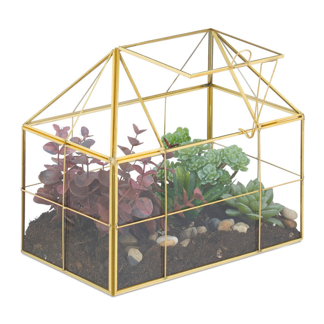 Glass Terrarium House for Succulents & Air Plants