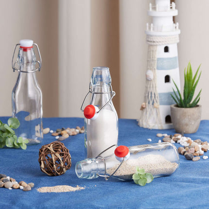 Glass bottles with crimp caps 24-pack