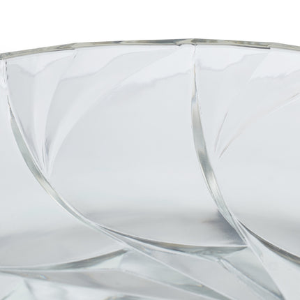 Glass bowl with gold base